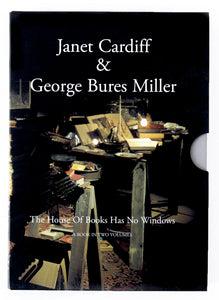 Image of Cardiff & Miller's publication for exhibition "The House of Books has no Windows". Picture of cover of boxed set.