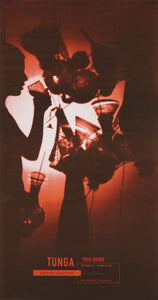 Poster from Tunga's 1998 exhibition titled "True Rouge."