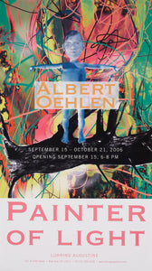 Albert Oehlen "Painter of Light" exhibition poster. 
