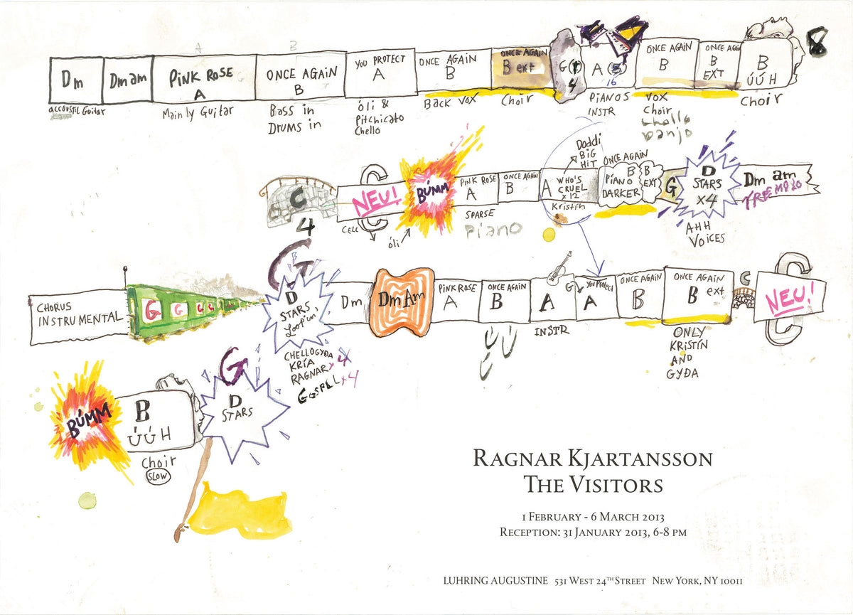 "The Visitors" Exhibition Poster-Ragnar Kjartansson