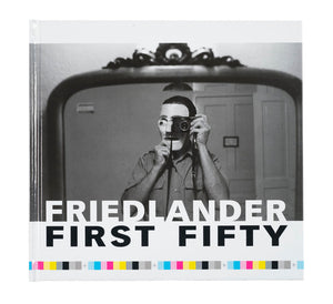 Image of the cover of Lee Friedlander's book "First Fifty".