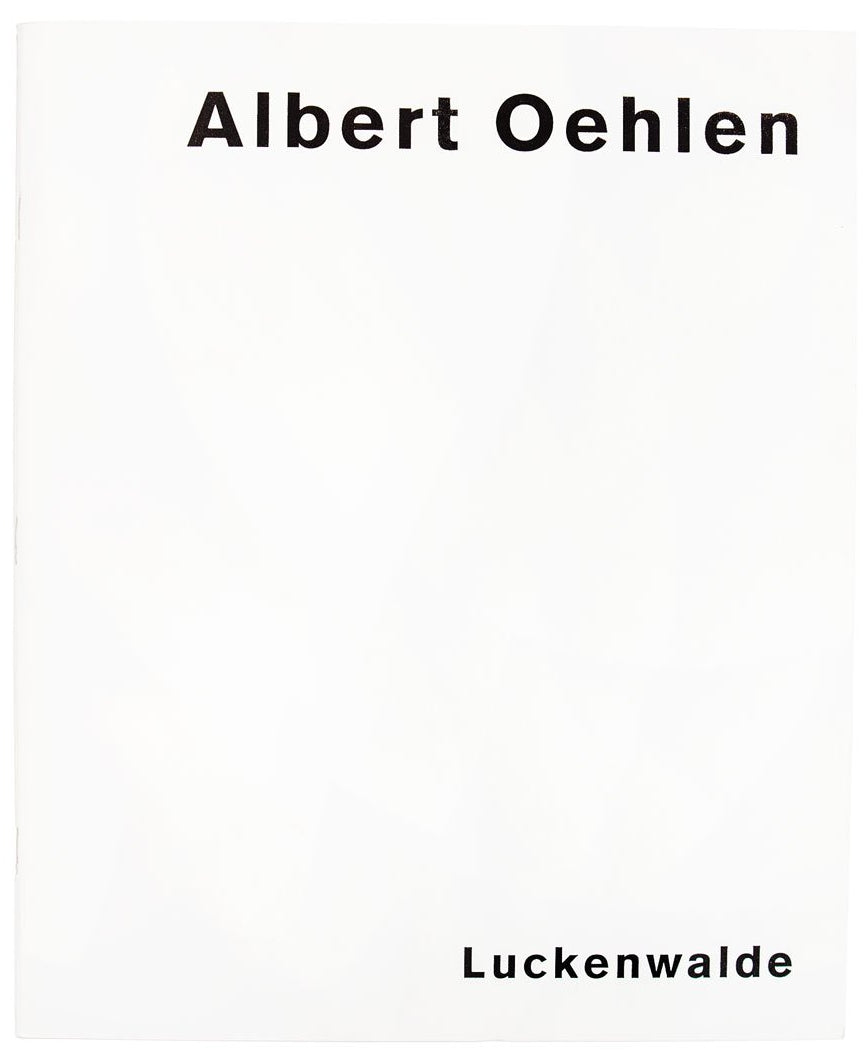 Image of the cover of Albert Oehlen's 