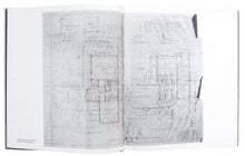 Load image into Gallery viewer, Image from the interior of Oscar Tuazon&#39;s book &quot;Live&quot; featuring a floor plan of the artist&#39;s home. 