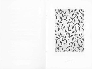 Interior of brochure from Christopher Wool's 1989 exhibition at the San Francisco Museum of Modern Art. Image of work "Untitled" (1988) on right page.